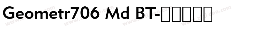 Geometr706 Md BT字体转换